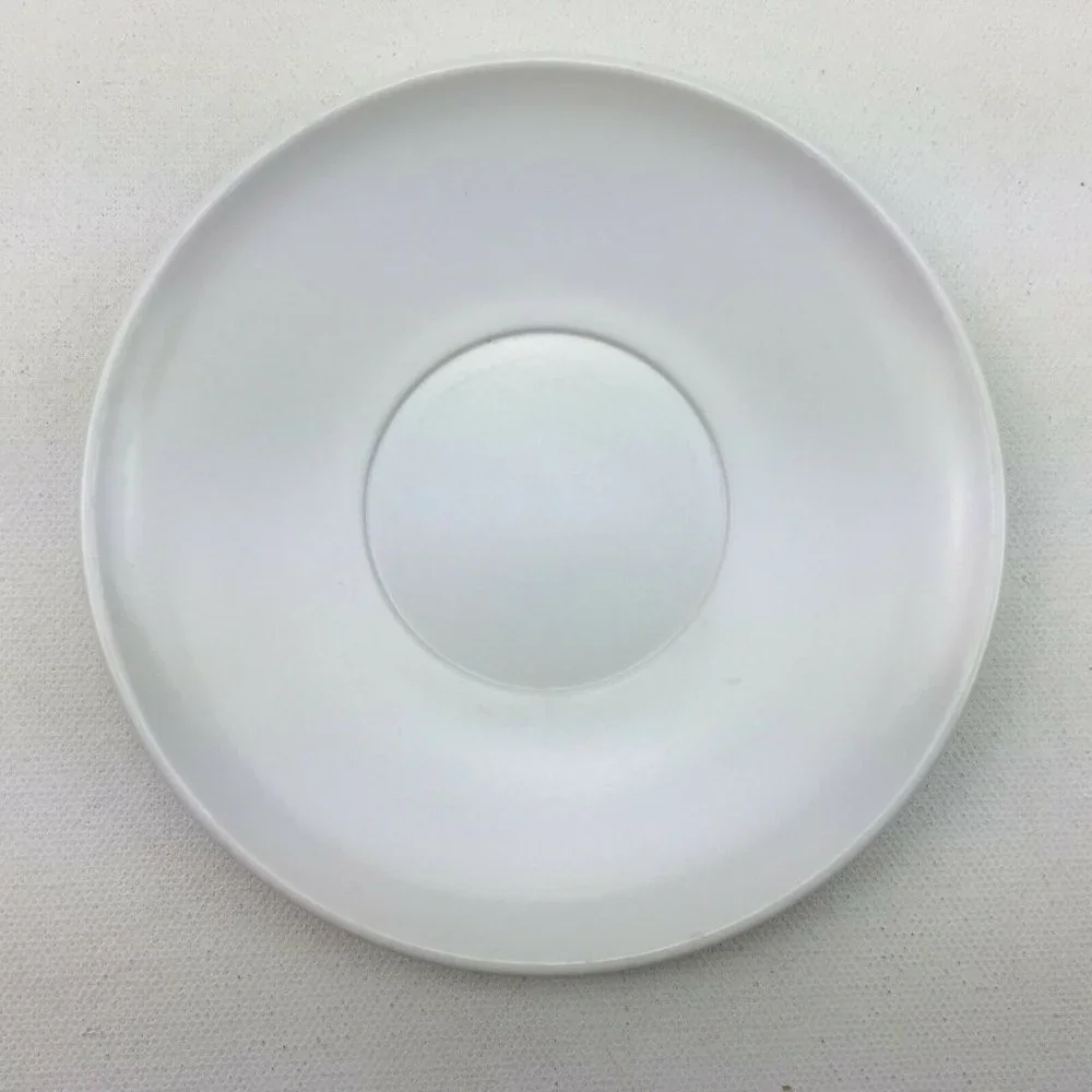 Vintage White Melamine Saucer Plates Lot 6  Melmac RV Camper Camping